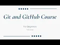 Git and GitHub Tutorial for Beginners