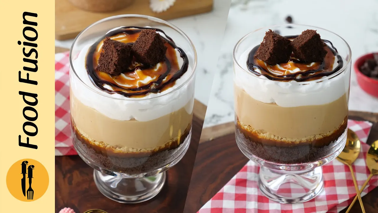 Milk Chocolate Caramel Trifle Cups Recipe By Food Fusion   Chocolate Trifle Dessert