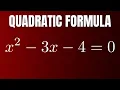 Solve the Quadratic Equation x 2 - 3x
