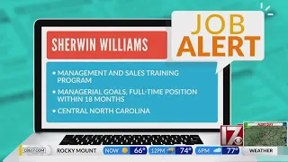 CBS 17 Job Alert - Sherwin Williams is hiring
