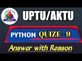 Python Programming Quiz 9th Week Quiz Solution 2021 python quiz 9 solution 2021