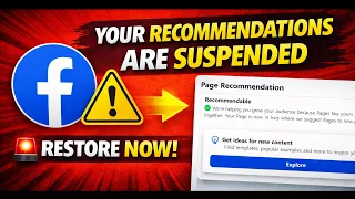 Fix Your Recommendations Are Suspended on Facebook Page How to Restore Page Recommendations 2026