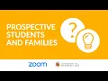 Zoom Q A Session April 10 for Prospective Students Families
