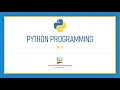 Python Programming - 17