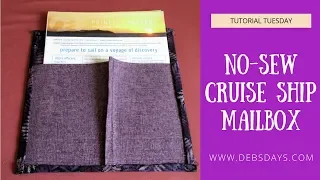 How to Make a Homemade No-Sew Magnetic Mailbox for Cruise Ship Cabin Door