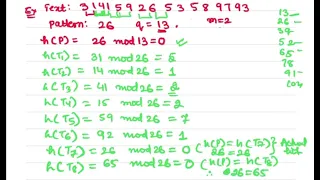 Rabin-Karp String Matching Algorithm Example-1 Design and analysis of algorithm Pattern matching
