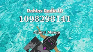 Albert Meme Roblox ID - Roblox Radio Code