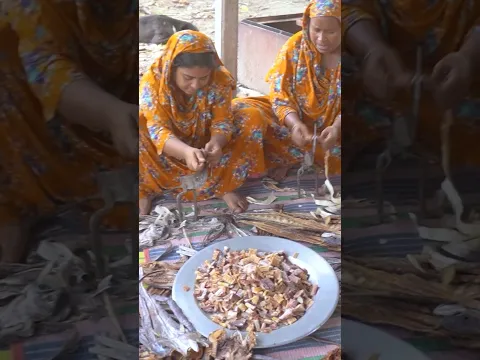 Dried Fish Cutting into Small Pieces | শুকনা মাছ কাটার কাজ | AroundMeBD