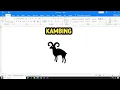 Lagu CARA MEMBUAT SIMBOL KAMBING DI MS WORD‼️ #kambing 