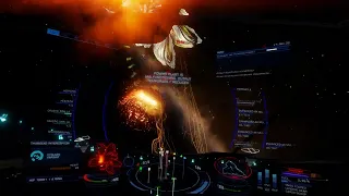 Elite Dangerous - Got myself Python Mk II and took her to see the Thargoids Low intensity CZ