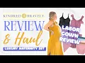 KINDRED BRAVELY HAUL REVIEW Ruffle Strap Labor Delivery Gown Luxury Maternity Set