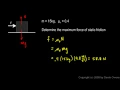 Physics 4 7 3a - Friction Example 1