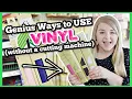 Genius Ways to Use DOLLAR TREE VINYL DIYS without a cutting machine Krafts by Katelyn