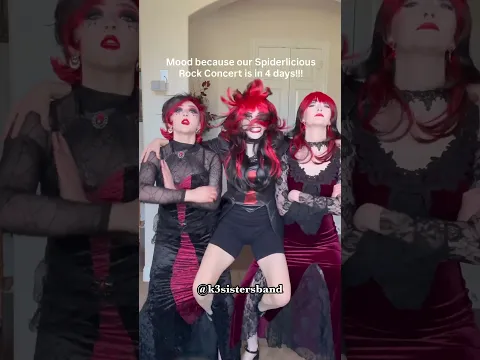 Join our Spiderlicious Rock Concert Sat. Oct. 31st at 10am CDT! ❤️🕷️🖤 #shorts #viral #rock #band