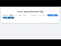 Lorem Ipsum Generator App Using JavaScript