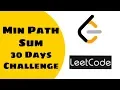 Minimum Path Sum Dynamic Programming 30 Days LeetCode