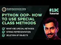 Python OOP How to use Special Class Methods Tutorial