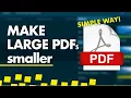 Compress PDF File Simple tool When Too Large to Email