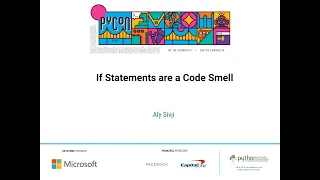 Talk Aly Sivji - If Statements are a Code Smell