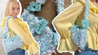 СУМКА крючком из трикотажной пряжи | Подробно | Мастер-класс для начинающих