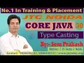 Core Java - 9 Java Language Type Casting SCJP OCJP by Som Sir Part-30