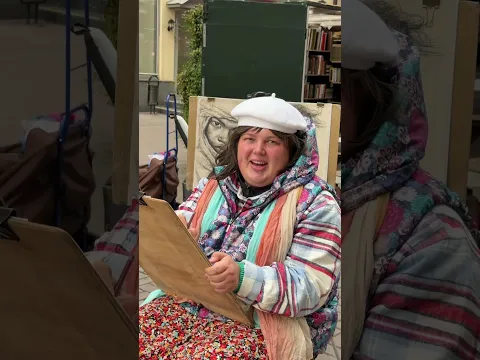 встретили женщину художницу