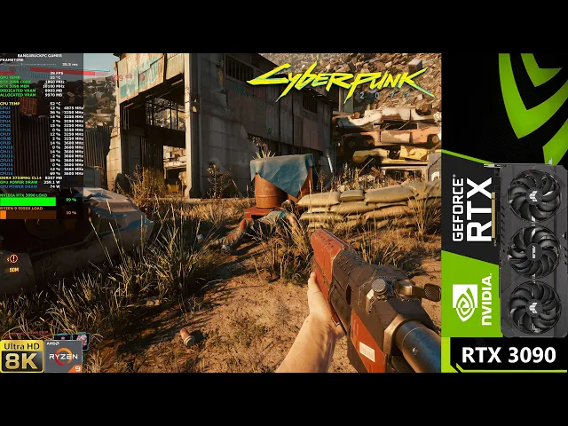 Cyberpunk 2077 Ultra Settings 8K Ultra DLSS | RTX 3090 | Ryzen 9 5950X