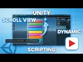 How to use Unity Scroll View dynamically by scripting Adding multiple buttons to the Scroll View