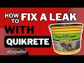 How to Fix a Leak in Concrete Basement Foundation with Quikrete Hydraulic Water Stop Cement