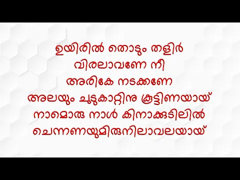 Download MP3 Uyiril Thodum Song Karaoke with lyrics | Kumbalangi Nights (Karaoke is available on the given link)