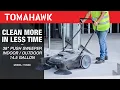 Clean 5x Faster with 38 Push Sweepers with Triple Power Brooms