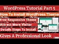 How To Install WordPress Theme WordPress Tutorial Part 5