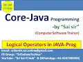 22 Logical Operators in Java Program