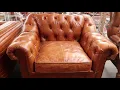 Chesterfield Vintage Distressed Leather Armchair