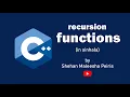 c recursion functions discussing model questions in Sinhala by shehan maleesha