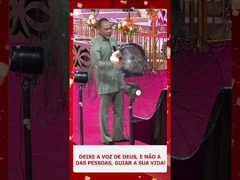 DEIXE A VOZ DE DEUS, E NÃO A DAS PESSOAS, GUIAR A SUA VIDA! – Por Apóstolo Lourenço Fole #shorts
