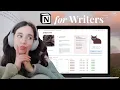 how I organize my WRITING in NOTION 2024 writing tracker WIP organization author statement