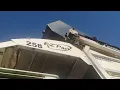 Active Waste Solutions Mack MRU Ezpack Hercules Front Loader Slamming Early Morning Garbage
