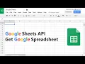 Google Sheets API Get Google Spreadsheet