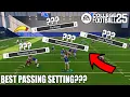 WHAT ARE THE BEST PASSING SETTINGS TO PLAY ON IN CFB 25