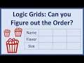 Easy and Fun Logic Grid Puzzle - Can You Figure out the Correct Order