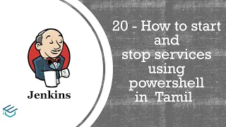 Jenkins in Tamil 20 How to Start Stop services using powershell | CI_CD | Jenkins | DevOps in Tamil