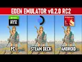 EDEN Emulator v0 2 0 RC2 - Zelda Tears of The Kingdom 120 FPS MOD TEST ON PC STEAM DECK ANDROID