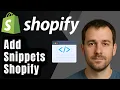 How to Add Snippets in Shopify 2025 Step-by-Step Tutorial