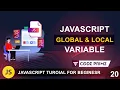 JavaScript Global Local Variable Uses Javascript Tutorial 20 BY CodePrime