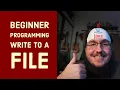 Beginner Java - Writing to a File in 15 Minutes