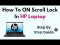 How to Turn ON Scroll Lock on HP Laptop Windows 11 - Keyboard Shortcut On-Screen Key Guide