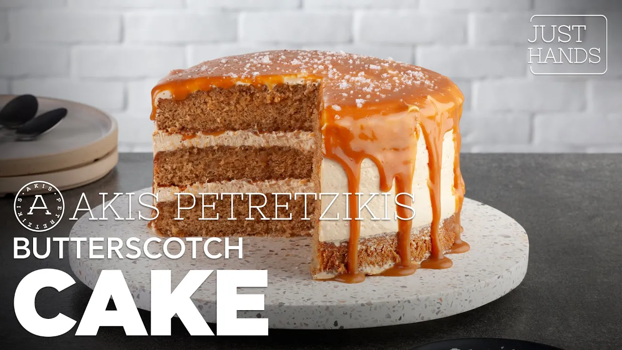 Butterscotch Cake   Akis Petretzikis