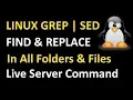 Grep Sed Command to Find and Replace Text in all Folders in Linux Server