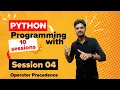 Python programming Operator Precedence Bitwise Shifting Arithmetic Tamil S N VITHOO IDE